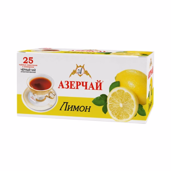 AZERCAY svart te med sitron i poser 45g
