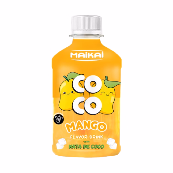 MAIKAI COCO mango dzēriens ar nata de coco gabaliņiem 280ml