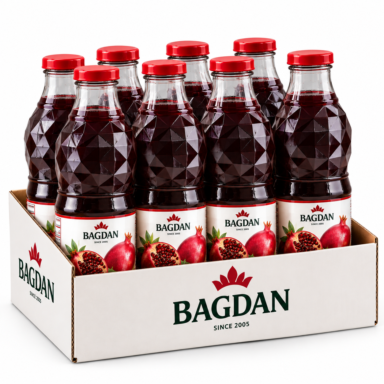 BAGDAN pomegranate juice without added sugar IZDEVĪGĀK - 8 gab. x 1 L
