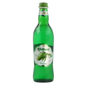 KHILIANI limonāde ar tarhūna garšu 0,5l — atsvaidzinošs gāzēts dzēriens ar tarhūna garšu.
